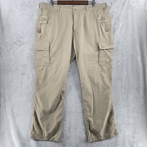 Clothing Arts Cargo Pants P-Cubed Pick Pocket Proof Tan/Khaki Men's size 38x20